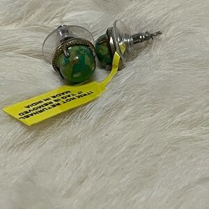 Brand New Sterling Silver Turquoise Stud Earrings